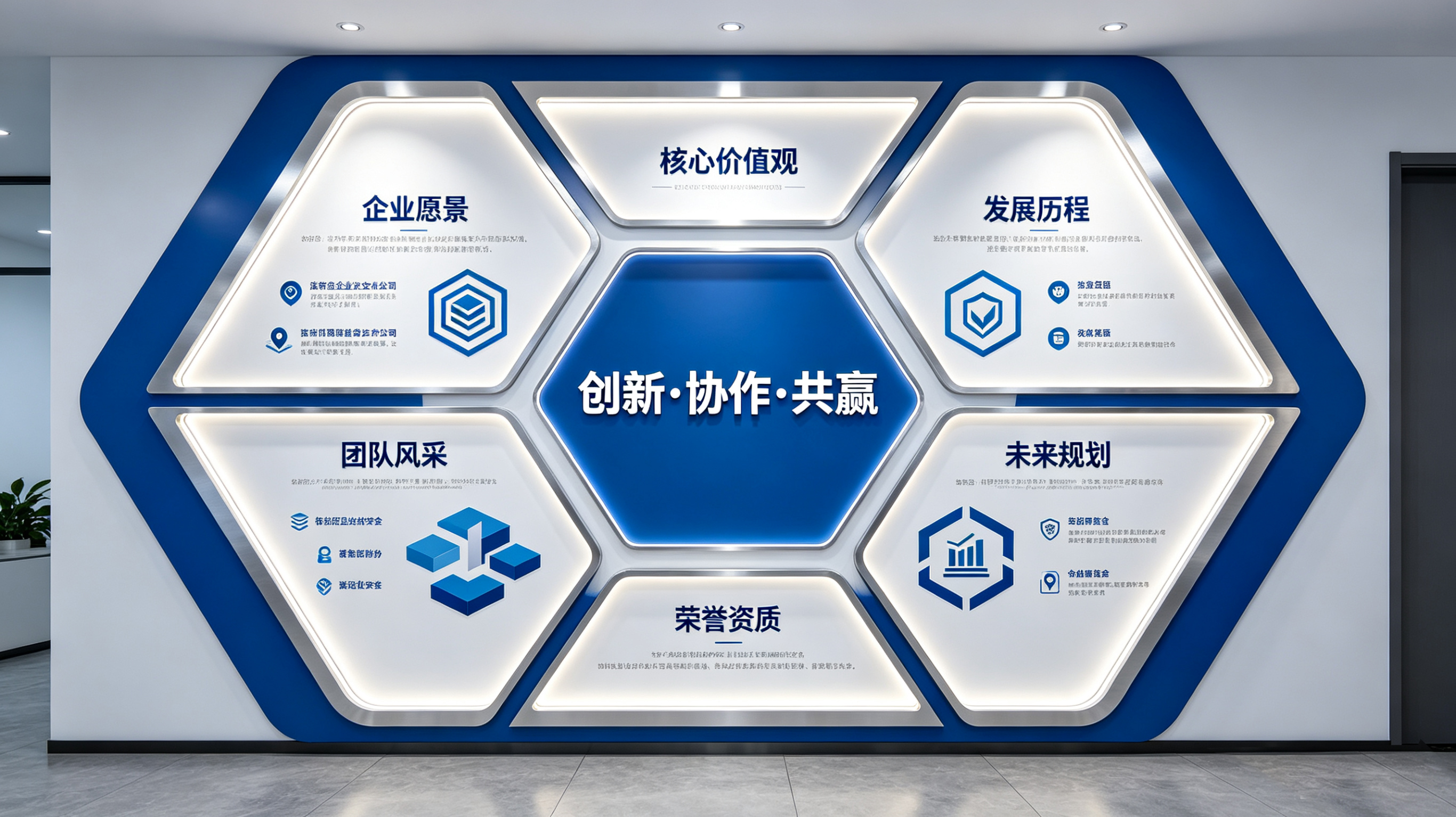  青田企业文化墙六边形避坑指南（新手常犯5个错误）